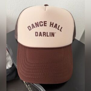Dance Hall Darlin’ Brown and Cream Mesh Trucker Hat - Excellent Condition